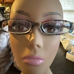 Stylish Reading Glasses with Black and Gray Frame 2.75